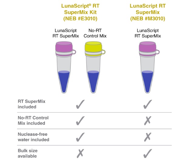 LunaScript® 反转录 SuperMix 预混液--NEB酶试剂 New England Biolabs