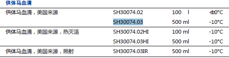 供体马血清(美国原装进口)